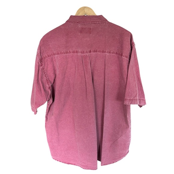 Neutral Gear Men’s Short Sleeve Light Denim Button Down Shirt Size Large - Picture 2 of 7